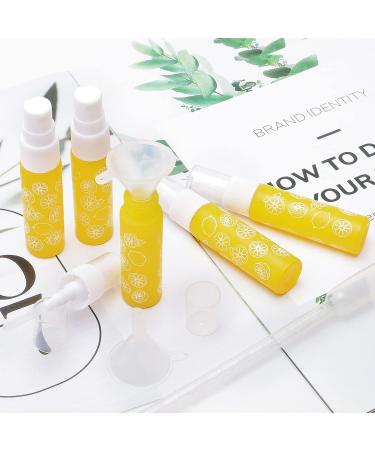 PXYELEC 10ml Refillable Yellow Glass Spray Bottles - 10 Pack with Funnels & Droppers for Perfume Essential Oils and Lotions - Buy Online on GoSupps.com
