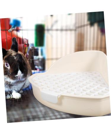 HANABASS 2pcs Rabbit Triangle Potty Toilet Pets Small Animal Potty White Urine Pet Cage Abs 25.00X19.00X10.00CMx2pcs Whitex2pcs - Buy Online on GoSupps.com