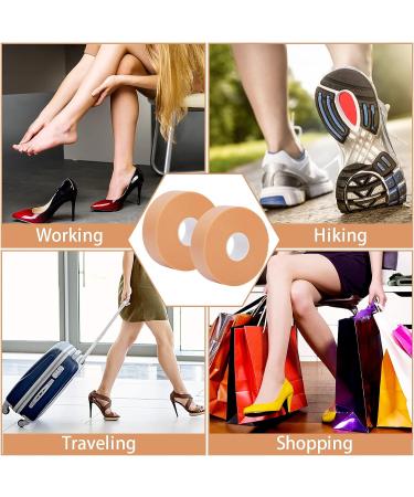 6 Rolls Moleskin Adhesive Blister Tape Pads - Anti-wear Prevention for Feet, Hand, Heel & Toe - Waterproof Foam Tape for Friction Pain Relief - Buy Online on GoSupps.com