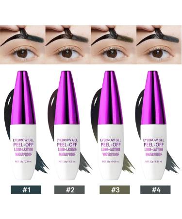  SONGVISON Eyebrow Dye Gel Peel Off Gel Brow Waterproof Eyebrow Dye Semi Permanent Eyebrow Dye Up to 3 Day Wear Eyebrow Makeup with Dye - Buy Online on GoSupps.com