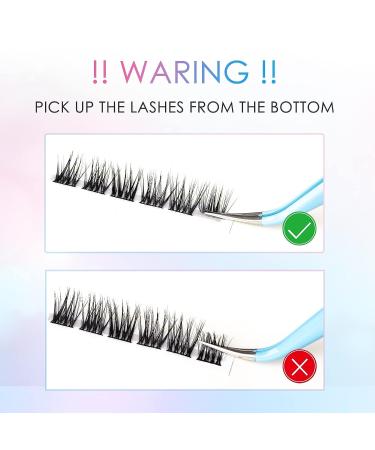 LANKIZ DIY Wispy Lash Clusters Individual Extensions 120 Clusters C+ D Mix Curl - Soft Lightweight 10-16mm Wide Band Mix Style Cluster Lashes | Home Use - Buy Online on GoSupps.com