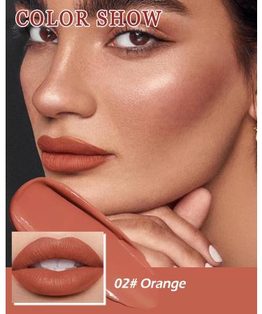 Matte Liquid Lipstick for Women | Long-Lasting Waterproof Lip Tint - 16H Wear Pigmented Velvet Nude Red | Perfect Christmas Makeup Gift - Buy Online on GoSupps.com