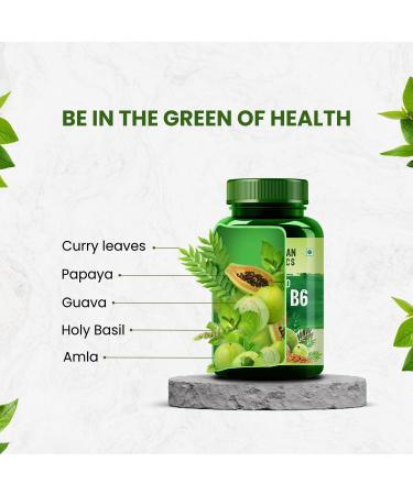 Plant-Based Vitamin B6 | Supports Immunity Brain Health (120 Capsules) - Buy Online on GoSupps.com