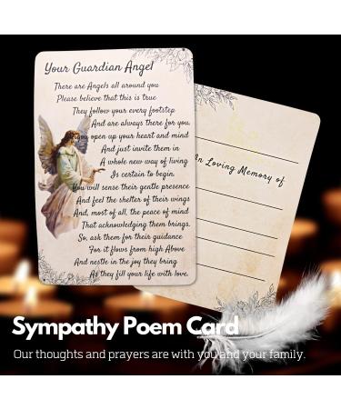Angel Wing Plaque and Sympathy Card for Loss of Father | Bereavement Gifts for Grief and Condolences | Celebration of Life Remembrance Decor - Buy Online on GoSupps.com