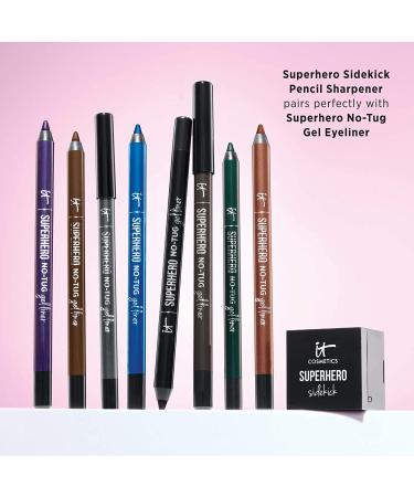 IT Cosmetics Superhero Sidekick Pencil Sharpener - 2-in-1 Sharpener with Removal Tool for Precise Makeup Application - Buy Online on GoSupps.com