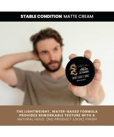 Billy Jealousy Stable Condition Matte Cream for Men - Lightweight Reworkable Hair Styling Natural Hold Water-Based Vanilla & White Musk Scent 3 Oz | International Shipping - Buy Online on GoSupps.com