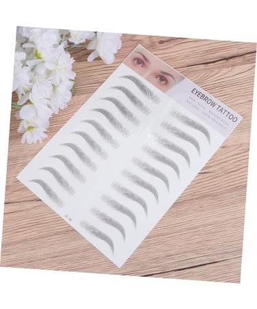 Housoutil 2pcs 3d Eyebrow Stickers Brow Transfer Stickers Eyebrow Stencils Eyebrow Trimming The Lazy 6d ze008 Black - Buy Online on GoSupps.com