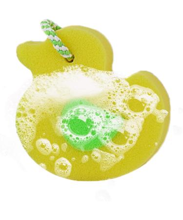 Moslate Body Wash Sponge | Animal Shape Back Scrubber - Bathing Sponge Cartoon Scrubber for Body Wash Cleaning Bathing Accessories Duck - Buy Online on GoSupps.com