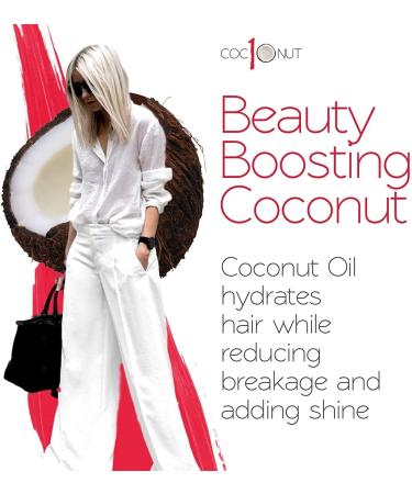 Coconut Heat Protectant Spray - Up to 450F Thermal Protection - For All Hair Types - Prevent Frizz & Split Ends - 8.45fl.oz - Buy Online on GoSupps.com