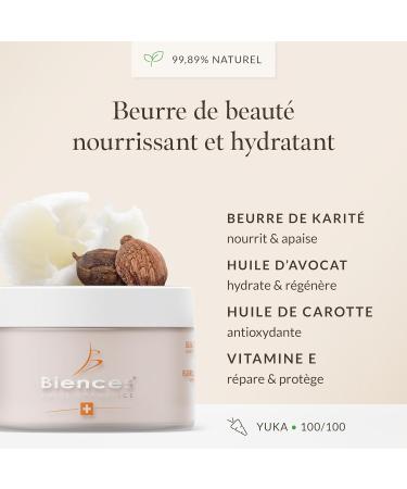 Biences Swiss Cosmetics - Ultra-Nourishing Body Balm With Shea Butter - 100/100 Yuka & 99.89% Natural - Dry and Dehydrated Skin - 100% Swiss - 200ml - Buy Online on GoSupps.com