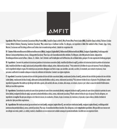 Amazon Brand - Amfit Nutrition Whey Protein Powder White Chocolate Flavour 33 Servings 1 kg (Pack of 1) - Buy Online on GoSupps.com