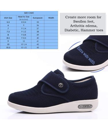 Mei MACLEOD Women's Wide Width Walking Shoes | Memory Foam Air Cushion Sneakers - Buy Online on GoSupps.com
