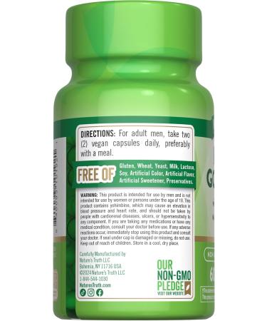 Nature's Truth Horny Goat Weed with Maca | 60 Powder Extract Capsules | Vegan Non-GMO and Gluten Free Supplement - Buy Online on GoSupps.com