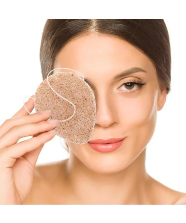 Baluue Natural Facial Sponge Round Cleansing Sponge Cosmetic Removal Sponge Portable Sponge for Facial Cleansing Exfoliating Makeup Removal - Buy Online on GoSupps.com