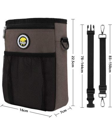 FTTouuy Waterproof Dog Food Bag - XL Brown | Perfect for Training & Agility Treats - Durable Pet Supply - Buy Online on GoSupps.com