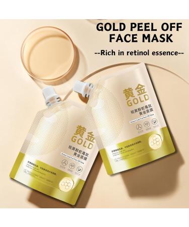 Peel Off Face Masks Retinol Gold Foil Peel Off Mask Gold Facial Mask Anti Wrinkle Anti Aging Face Mask Skincare Blackhead Remover Moisturizing Gold Mask Fade Fine Lines Brightening - Buy Online on GoSupps.com