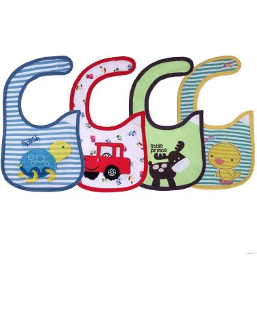 Yafane 12pc Baby Bib Waterproof Cotton Bandana Drool Bibs for Boys - Ruttino Cloth Set - Buy Online on GoSupps.com