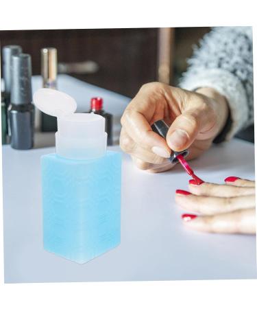Beaupretty Alcohol Nail Polish Nail Oil Pump Dispenser Bottle Push down Push down Pump Dispenser Pump Bottle Dispenser Liquid Pump Dispenser Plastic Travel Water Dispenser Makeup Remover 6x5x13cm Blue - Buy Online on GoSupps.com
