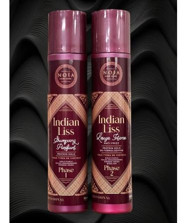 NOIA INDIAN LISS Smoothing Amla Oil/Caviar/Indian Ginseng Protein Gold 2 x 1000 ml - Buy Online on GoSupps.com