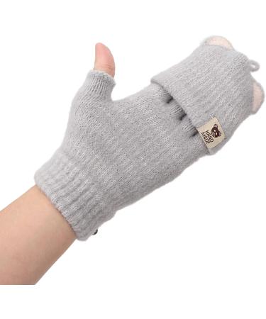 USB Heated Gloves Mens Fashion Office Work Fingerless Heating (Grey) - Buy Online on GoSupps.com