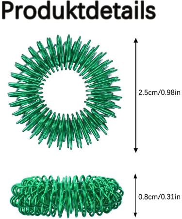 Acupressure Rings Set for Stress Relief & Massage - 10 Piece Finger & Wrist Massage Device for All Ages - Buy Online on GoSupps.com