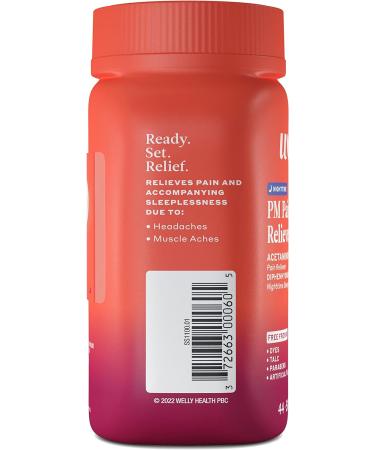 Welly Remedies OTC PM Pain Reliever for Nighttime Relief - Acetaminophen Diphenhydramine HCl Formula - Buy Online on GoSupps.com