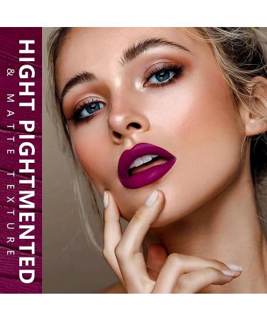Gothic Plum Long-Lasting Matte Liquid Lipstick - Waterproof & Cruelty-Free - Buy Online on GoSupps.com