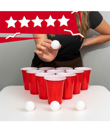 BayView Beer Pong Set | 24 Cups & 4 Balls | America's #1 Drinking Game | Reusable - Buy Online on GoSupps.com
