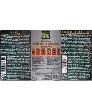 Exotic assortment of syrups Mathieu Teisseire Mango Pineapple Kiwi 3 bottles (70cl and 1L) - Buy Online on GoSupps.com
