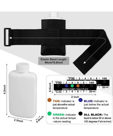 14-Piece Urine Test Kit with Portable Bottles, Temperature Strips, Leg Strap & Oxford Pouch - Simple Style - Buy Online on GoSupps.com
