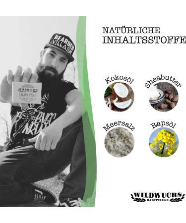 HAVANNA by Wildwuchs Bartpflege Beard Soap - 100% Natural Vegan Men's Piece Soap (1 x 100g) - Buy Online on GoSupps.com