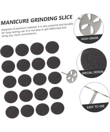 minkissy 4 Sets Nail Polishing Sheets Sanding Paper Pedicure Supplies Manicure Grinding Slices Grinding Abrasive Sand Paper Foot Sanding pad Replaceable Stainless Steel Sandpaper Sheet - Buy Online on GoSupps.com