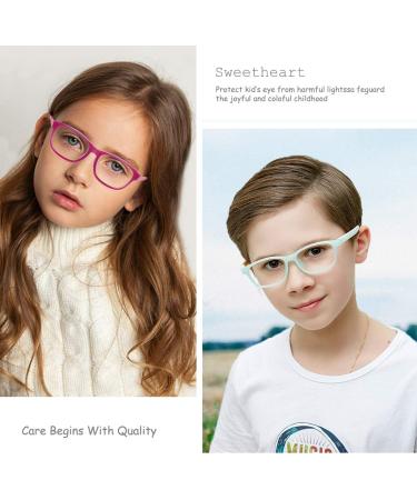 STORYCOAST 2 Pack Kids Blue Light Blocking Glasses | Age 5-12 | UV Protection | Anti Eyestrain | Red + Green | Silicone TR90 Lightweight - Buy Online on GoSupps.com