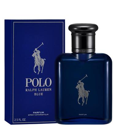 Ralph Lauren - Polo Blue - Parfum - Men's Cologne - Aquatic & Fresh - With Citrus Oakwood and Vetiver - Intense Fragrance 2.5 Fl Oz (Pack of 1) - Buy Online on GoSupps.com