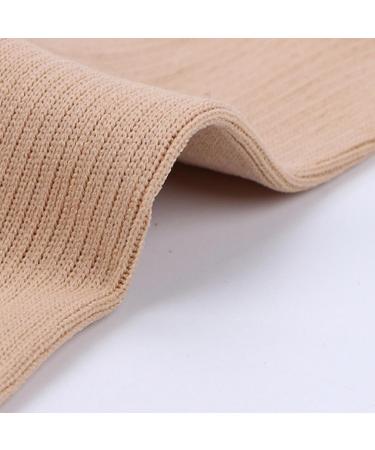 Zmerch Compression Knee Socks - Elastic Pressure Stockings for Sports | Zipper Design in Black & Skin Color (S/M) - Buy Online on GoSupps.com
