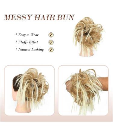 Hair Bun Hairpiece for Women Messy Hair Bun Hair Pieces Hair Scrunchies Extension Curly Hairpiece Wavy Messy Synthetic Chignon for Women Tousled Updo Hair Chignons(4A) - Buy Online on GoSupps.com