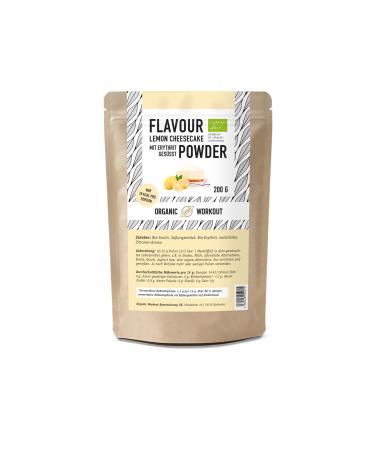 Organic Lemon Cheesecake Flavour Powder - Delicious Taste and Sweetness - No Artificial Sweeteners - Versatile for Food & Drinks - Flavour Powder - Organic Workout (Pack of 1) Lemon Cheesecake 200.00 g (Pack of 1) - Buy Online on GoSupps.com