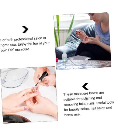 Ipetboom Hand Soaking Bowl Doll Cake Pan Salon Soaker Dish Women Nail Polish Para U as Nail Polish Removal Bowl Nail Tips Soak Bowl Dip Kit Acrylic Water Bowl White Miss Manicure - Buy Online on GoSupps.com