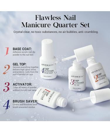 29 Pcs Dip Powder Nail Kit Starter Set with Nude Green Glitter Red Shades - AZUREBEAUTY Saint Patricks Day Dipping Powder Liquid Set for French Manicure DIY - Buy Online on GoSupps.com