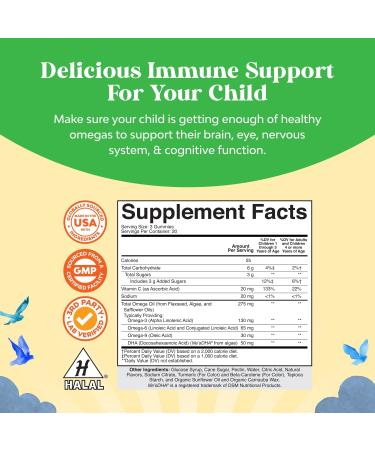 Bundle of Vitamin D3 Gummies for Daily Wellness with 2000IU per Serving Bone Muscle & Immune Support and Kids DHA Omega 3 Gummies - Fatty Acids Omega 3 6 9 for Brain Immune Strength & Vision - Buy Online on GoSupps.com