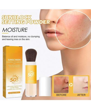 Mineral Sun Protection Setting Powder Translucent Face Sunscreen Powder Spf 50+ Long-lasting Light Weight & Oil Controlling Makeup-Free Appearance - Buy Online on GoSupps.com