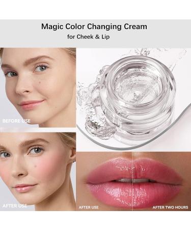Color Changing Blush & Lip Gloss Duo - Moisturizing 2-in-1 Cheek and Lip Cream - Buy Online on GoSupps.com