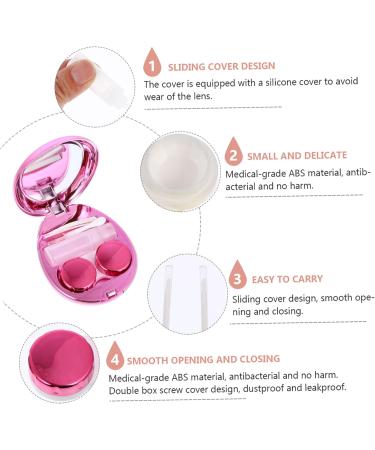 Buy HomsfoU 3-Pc Osterei Glasses Case Set - Travel-Friendly Durable ABS with Tweezers & Lens Holder - Buy Online on GoSupps.com