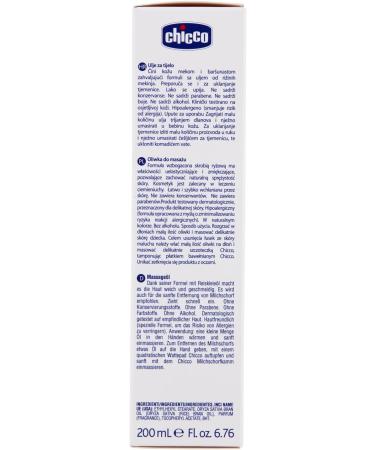 Chicco Baby Moments Massage Oil 200 ml - Gentle & Nourishing for Babies 0M - Buy Online on GoSupps.com