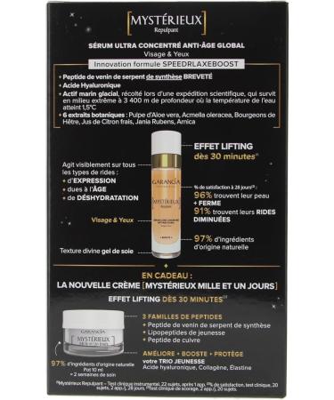Garancia Mysterious Plumping 30 ml + Mille et Un Jours Global Anti-aging Day Cream 10 ml Free - Buy Online on GoSupps.com