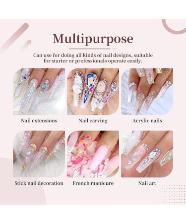 Saviland Clear Acrylic Powder 2.12 OZ - Professional Large Capacity Nail Polymer for Extension & French Manicure | Ideal Christmas Gift for Nail Salons & Home DIY - A1-Clear Acrylic Powder - Buy Online on GoSupps.com