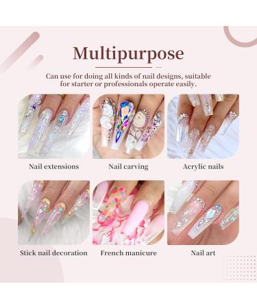 Buy Saviland Acrylic Powder for Nails 60g - Clear Acrylic Nail Powder for 3D French Manicure | Professional & Beginner Friendly - Buy Online on GoSupps.com