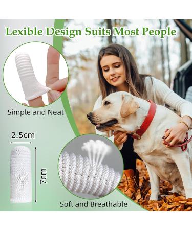 8 Pack Reusable Dog Toothbrush Fingerlings - Anti-Plaque Pet Dental Care | Efficient & Clean Finger Toothbrush for Dogs - Buy Online on GoSupps.com