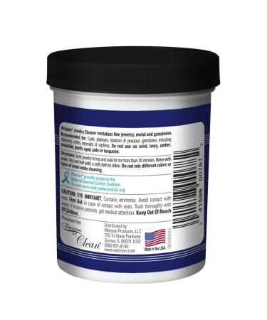 Weiman Jewelry Cleaner Liquid - Restore Shine to Gold & Diamonds - 7oz - Buy Online on GoSupps.com