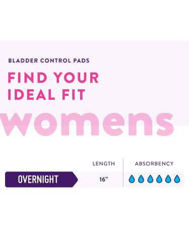 Prevail Women's Overnight Bladder Control Pads - 30 Count Regular Length - Pack of 1 - Buy Online on GoSupps.com